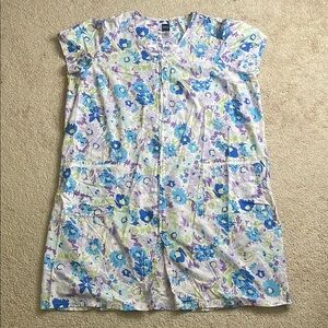 Basic Editions Floral Nightgown - Blue and Purple